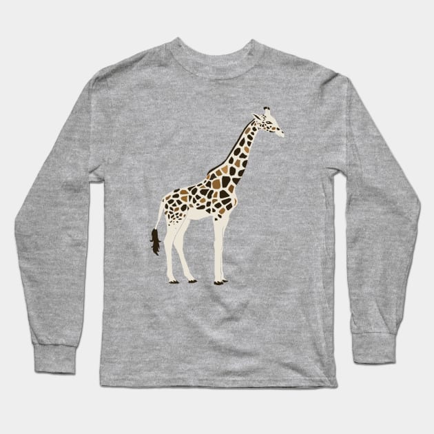 Giraffe Long Sleeve T-Shirt by bubbsnugg